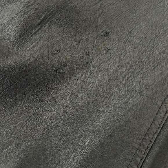 Vintage~Leather Coat~Full Length / 80’s~90’s - Picture 11 of 16